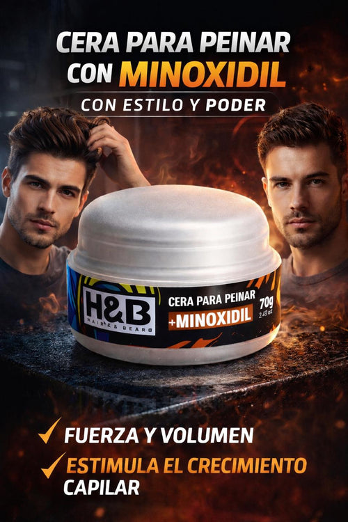 Cera Capilar con Minoxidil H&B